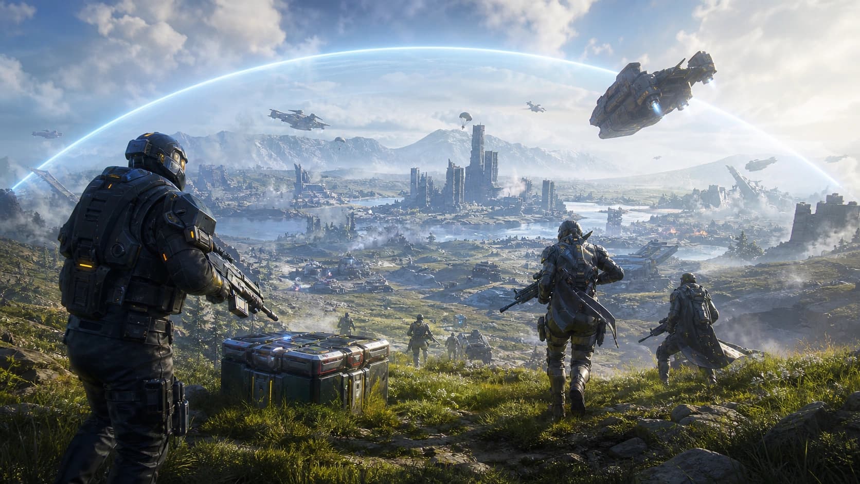 Battle Royale gameplay environment